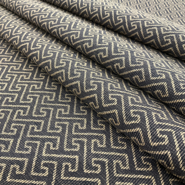 Maze Geometric in Brown | Upholstery / Drapery Fabric | 54" Wide | By the Yard