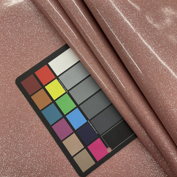 Pink High Gloss Glitter + Sparkle Vinyl Upholstery Fabric By The Yard 54"W