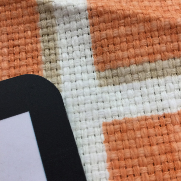 Lattice in Orange and Ivory| Home Decor / Drapery Fabric | 54" Wide | By the Yard