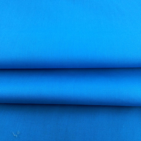 Solid Blue Poly Cotton Fabric | Curtains / Linings / Apparel | 60" Wide | By the Yard