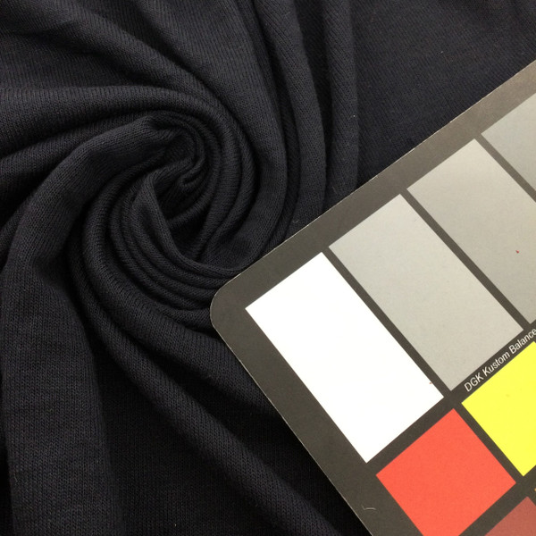 Navy Blue  Solid  Jersey Knit Fashion Fabric | 60 inch Wide | By The Yard