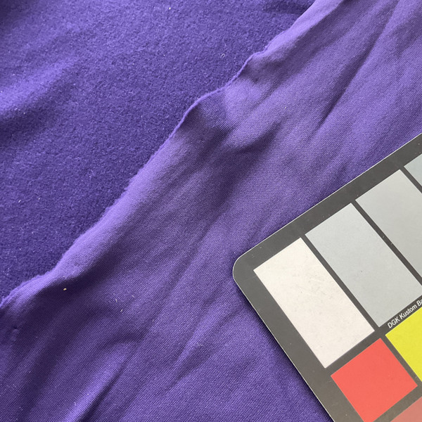 Royal Purple One Sided Sweatshirt Fleece Fabric / Clothing and Apparel / Insulated Lining / 60 Wide / Polyester / Sold by the Yard