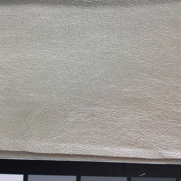 5.75 Yard Piece of Faux Leather Vinyl Fabric | Shimmering Pearl White Medium Grain  | Upholstery / Bag Making | 54 Wide
