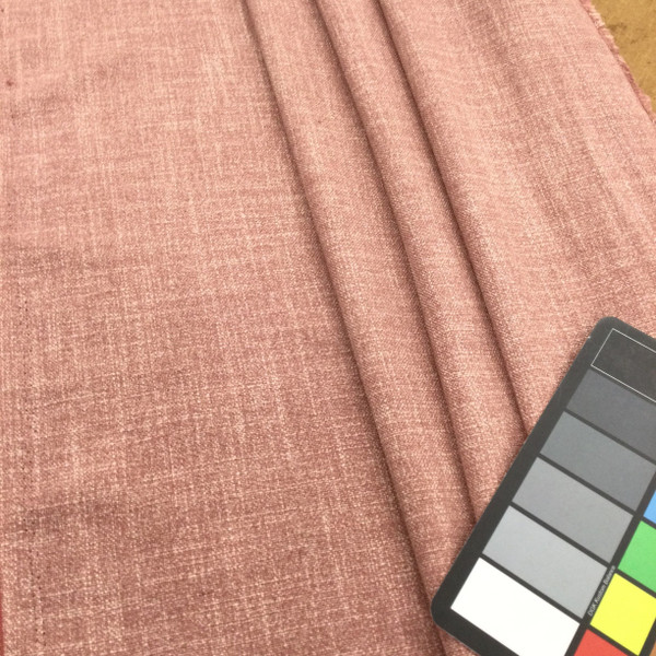 Dilly in Raspberry | Two-Toned Pink | Linen-like Woven Fabric | Lightweight Upholstery | Slipcovers / Drapery | 54" Wide | By the Yard