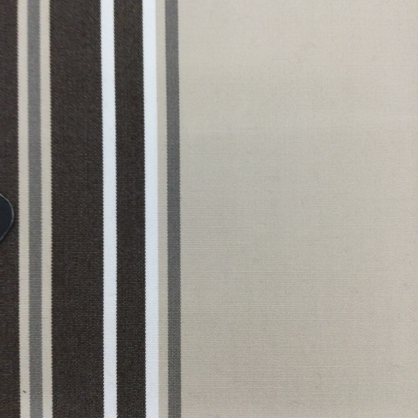 Vintage Stripes in Brown / Beige / White | Outdoor Awning / Marine Fabric | 100% Acrylic  | 46" Wide | By the Yard