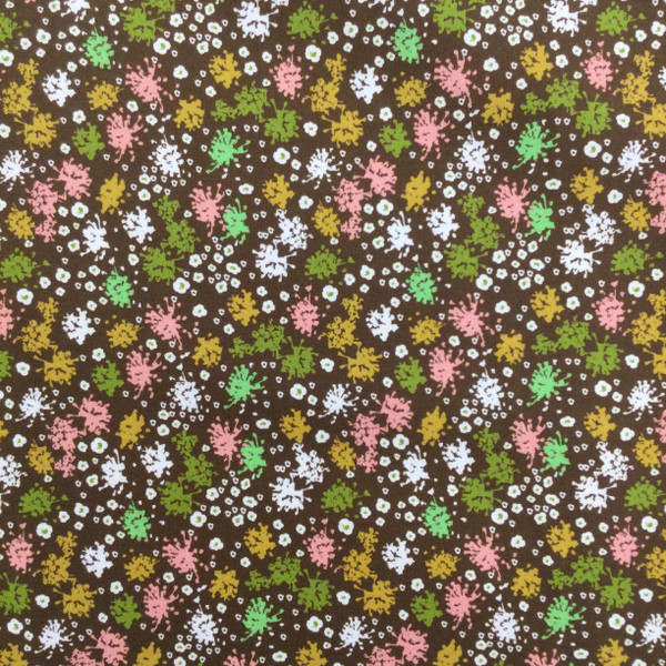 Floral in Brown / Pink / Green | Southern Hospitality by Heather Dutton | Quilting Fabric | 100% Cotton | 44 wide | By the Yard 3944