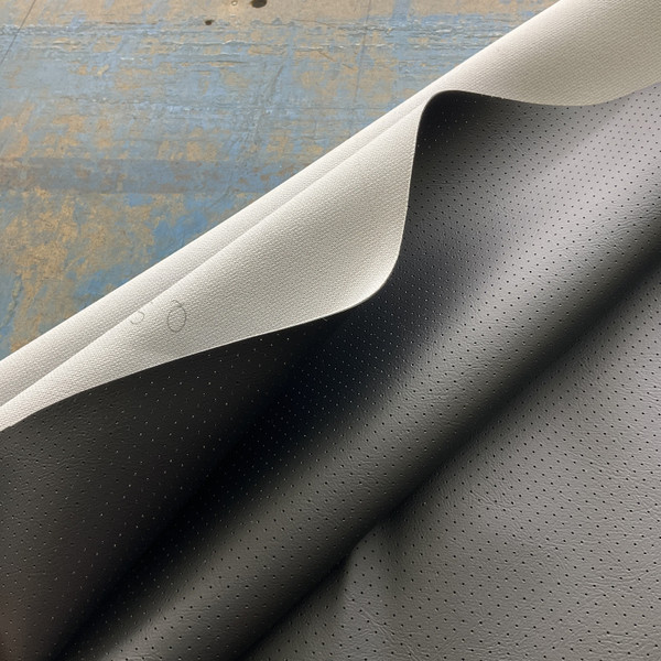 Ebony Black Marine Vinyl Fabric | ORI-1612 | Spradling Softside ORION | Upholstery Vinyl for Boats / Automotive / Commercial Seating | 54"W | BTY