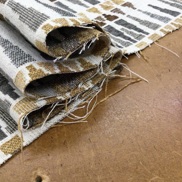 Tango in Espresso | Upholstery & Heavy Curtain Fabric | Southwest Geometric in Brown / Grey / Tan | 54 wide | By The Yard