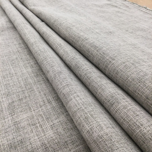 Heathered Taupe Linen Weave Fabric | Upholstery / Drapery | Medium Weight | 54 wide | By The Yard | Vision in Stone