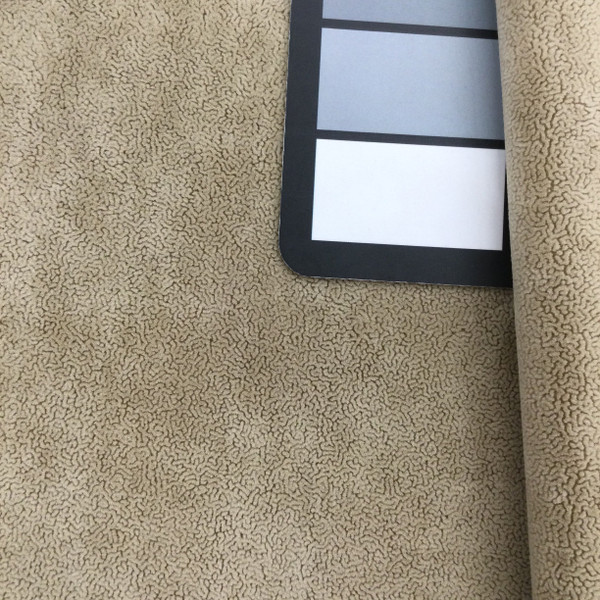 Abstract Design Flocked Velvet Fabric in Light Brown | Upholstery | 54 wide | By The Yard | Montego in Wheat