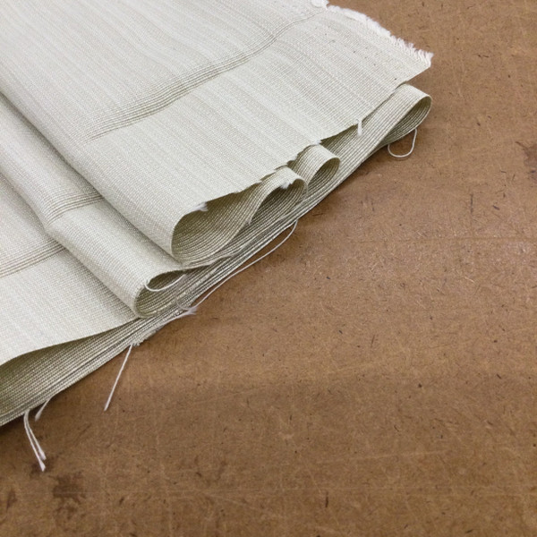 Off White Ribbed Texture | Drapery Fabric | 100% Poly  | 54" Wide | By the Yard