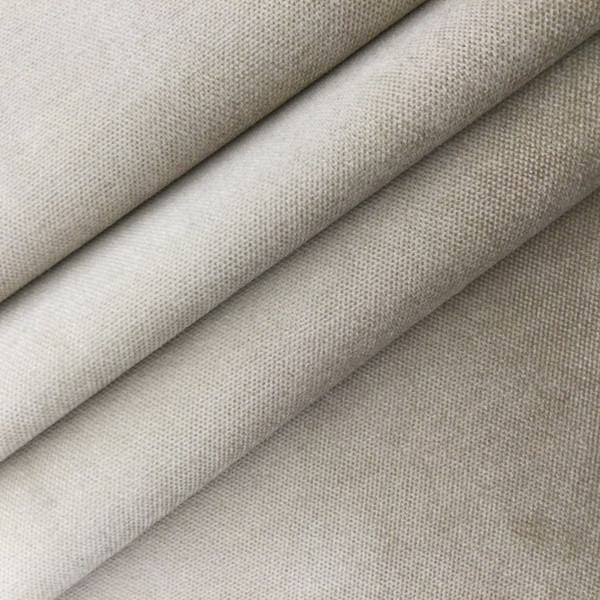 Solid Beige Velvet | Heavyweight Upholstery Fabric | Premium High Quality Velvet | 54" Wide | By the Yard