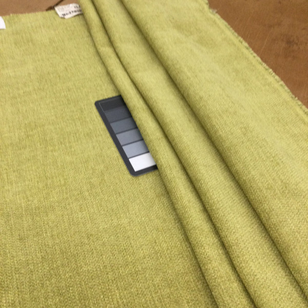 Citron Green Textured Weave Fabric | Upholstery |  Heavy Weight | 54" Wide | By the Yard | "Chayse" Citrine