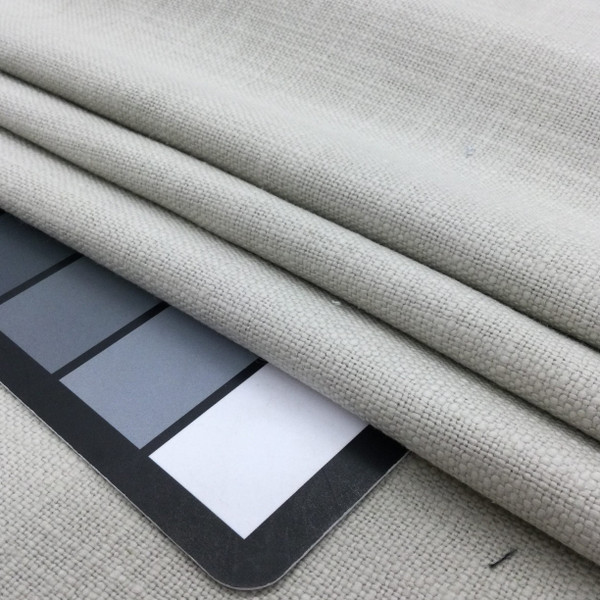Grey Slub Weave | Linen Like Fabric | Drapery / Upholstery | Medium Weight |  54" Wide | By the Yard | Fable in Fog