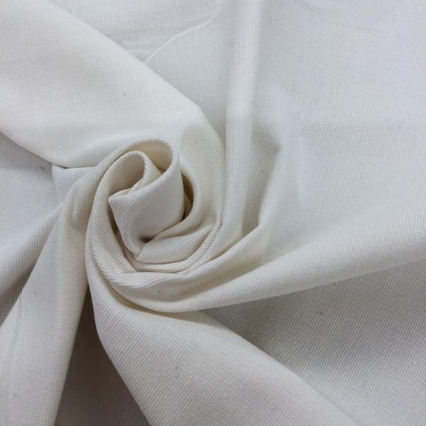 Solid Snow White Canvas Fabric | Upholstery / Slipcover | Medium to Heavy Weight | 54" Wide | By the Yard | Patagonia in Snow