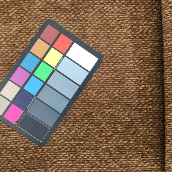 Brown and Burgundy Chenille Fabric | Heavyweight Upholstery | 54" Wide | By the Yard | Jessie in Cinnamon