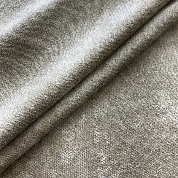 Chenille Fabric in Ecru | Heavyweight Upholstery | 54" Wide | By the Yard | "Aiken" Ecru