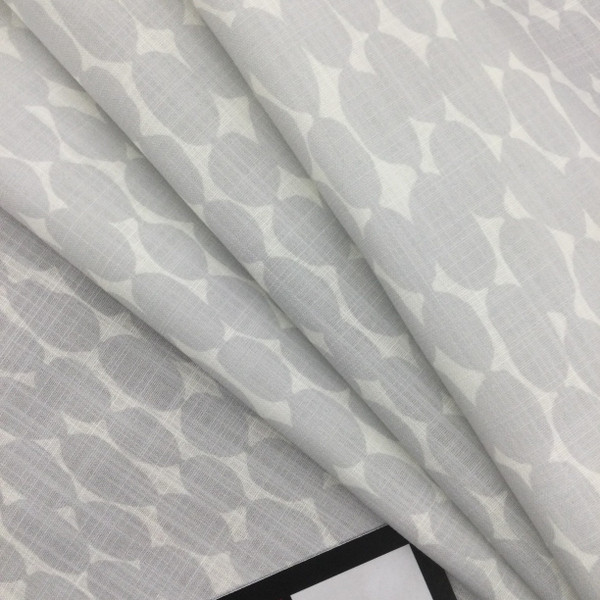 Watercolor Blot Home Decor Fabric |  Grey / White | Upholstery / Drapery | 54" Wide | By the Yard | Pre D Beryl "Frost"