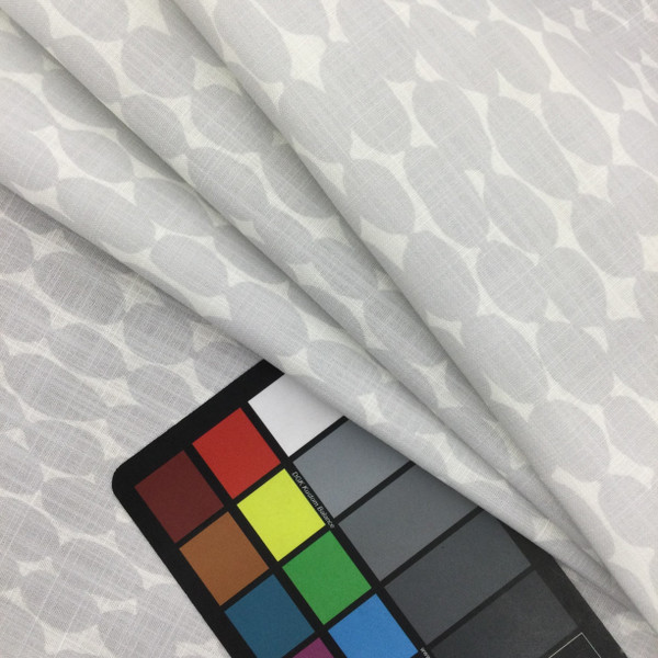 Watercolor Blot Home Decor Fabric |  Grey / White | Upholstery / Drapery | 54" Wide | By the Yard | Pre D Beryl "Frost"