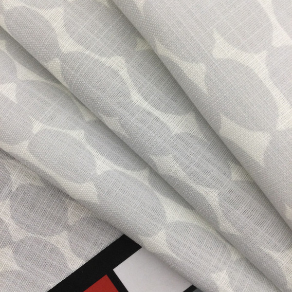 Watercolor Blot Home Decor Fabric |  Grey / White | Upholstery / Drapery | 54" Wide | By the Yard | Pre D Beryl "Frost"