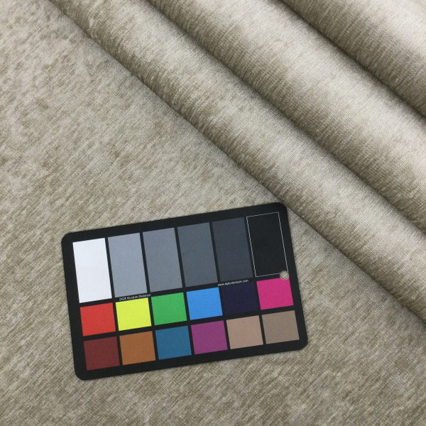 Solid Flax Chenille Fabric | Heavyweight Upholstery | 54" Wide | By the Yard | Palermo in Flax