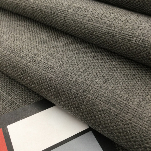 Seal Grey Basketweave Fabric | Heavyweight Upholstery | 54" Wide | By the Yard | Katan in Seal