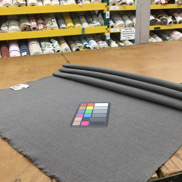 Seal Grey Basketweave Fabric | Heavyweight Upholstery | 54" Wide | By the Yard | Katan in Seal