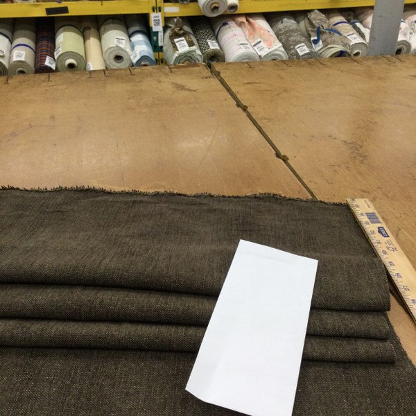 Chenille Fabric in Chocolate Brown | Heavyweight Upholstery | 54" Wide | By the Yard