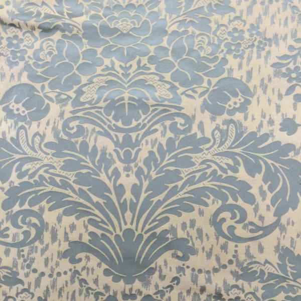 Lotus Flower Damask Fabric in Gold and Taupe | Upholstery / Slipcovers ...