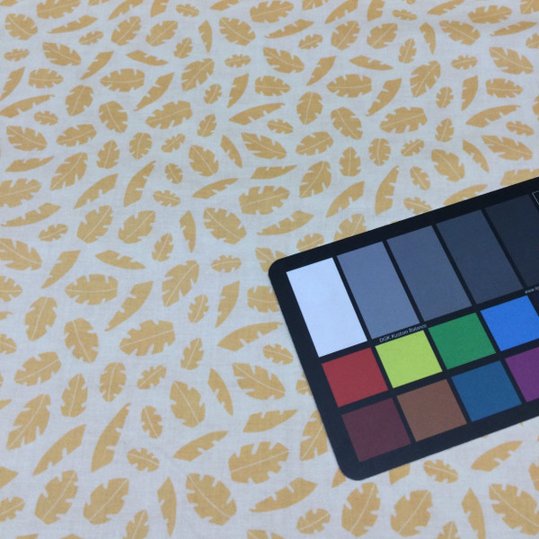 Monotone Leaves in Apricot | Quilting Fabric | 44" Wide | 100% Cotton | By The Yard | "Two of a Kind Leaves"