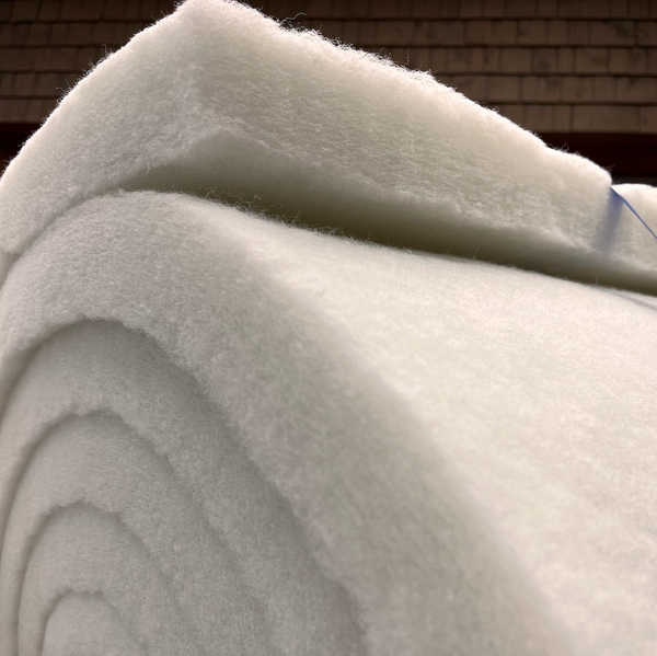 2.5 Inch UPHOLSTERY BATTING | POLY |  2.5 Inch LOFT | 30"W | 4oz  Density ULTRA DENSE |