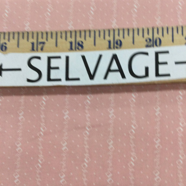 Vintage Mini Stripe | Cream on Dusty Pink | Quilting Fabric | 100% Cotton | 44 Wide | By The Yard