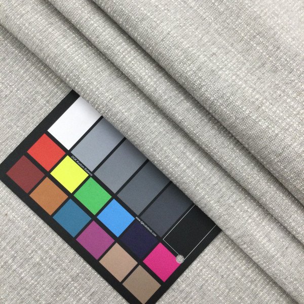 Slub Weave Fabric in Light Grey and White | Home Decor / Upholstery | 100% Polyester | 54" W | By the Yard | Regal Fabrics "Prize in Fog"