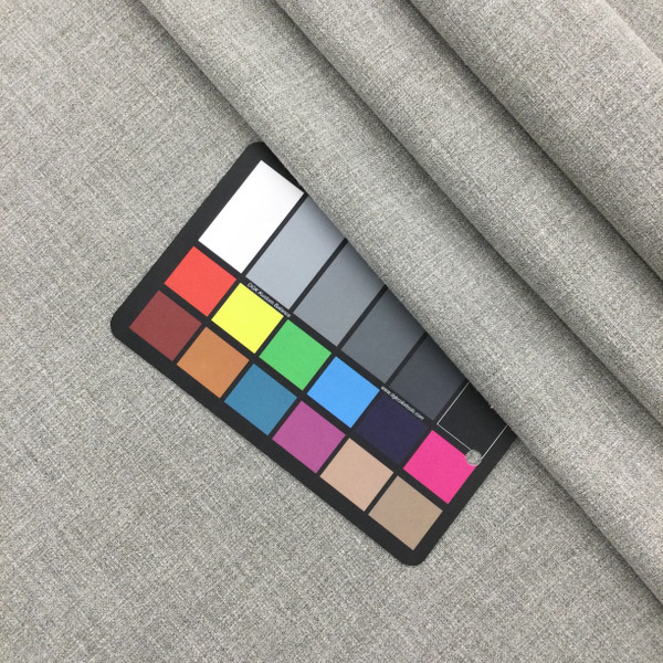 Linen Fabric Slub Weave in Dove Grey | Upholstery / Slipcovers / Curtains | Poly / Cotton / Linen Blend | 55" Wide | By the Yard | Leslie Jee Textiles "Affection" in Chia