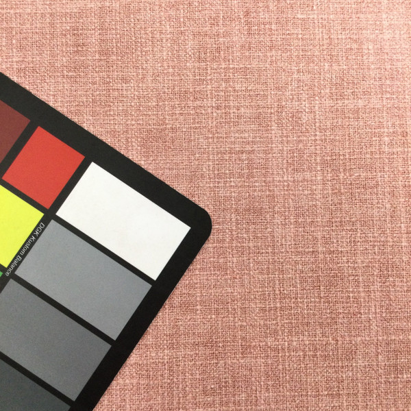 Linen Fabric Slub Weave in Cherry Blossom Pink | Upholstery / Slipcovers / Curtains | Poly / Cotton / Linen Blend | 55" Wide | By the Yard | Leslie Jee Textiles "Affection" in Cherry Blossom