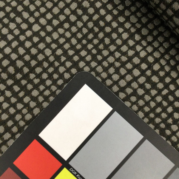 Dappled Check Jaquard Fabric in Black and Grey | Medium to Heavy Upholstery | 54" Wide | By the Yard | Theory in Ace