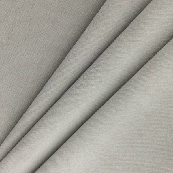 Cement Grey Performance Velvet Fabric | Upholstery | 100% Polyester | 54" Wide | By the Yard | Kaufmann