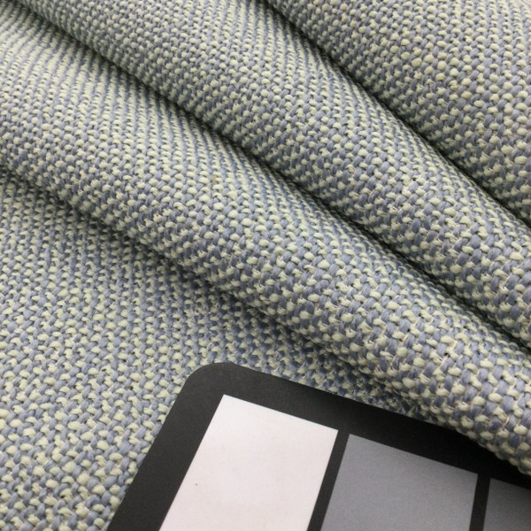 3.25 Yard Piece of Rustic Basket Weave Fabric | Sky Blue and Mint Green | Heavyweight Upholsery | 54" Wide | By the Yard