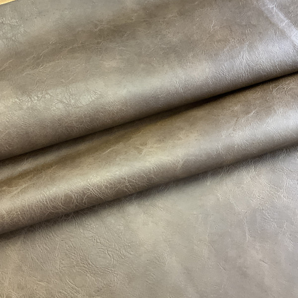 Richloom Faux Leather Distressed Schwimmer Bark | Very Heavyweight Faux Leather Fabric | Home Decor Fabric | 54" Wide
