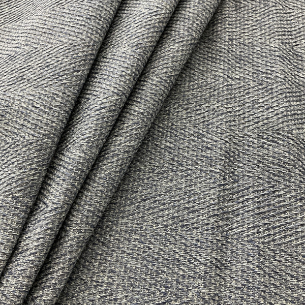 Richloom Fortress Clear Phelps Herringbone Ocean | Very Heavyweight Woven Fabric | Home Decor Fabric | 54" Wide