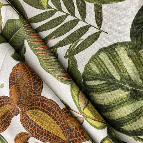 Richloom Drake Slub Duck Jungle | Medium Weight Duck Fabric | Home Decor Fabric | 55" Wide