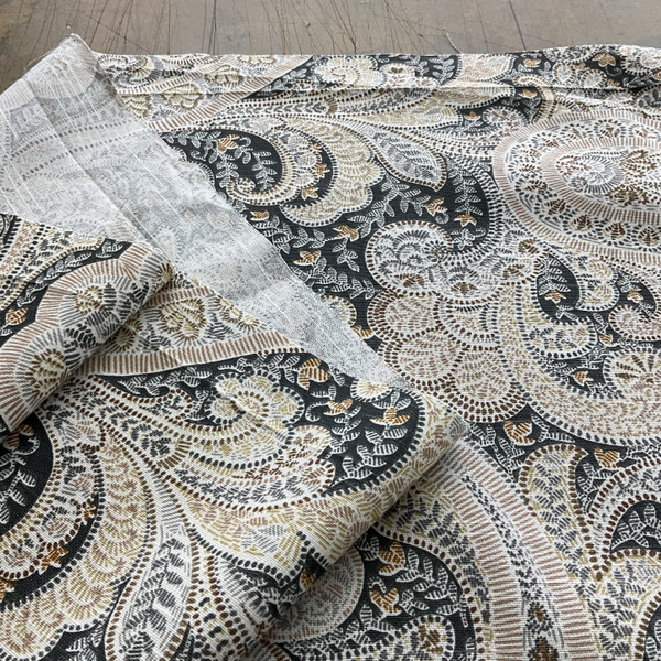 Richloom Platinum Shawl Cotton Duck Chai | Medium/Heavyweight Duck Fabric | Home Decor Fabric | 54" Wide