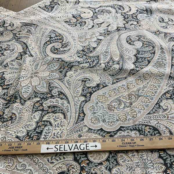 Richloom Platinum Shawl Cotton Duck Chai | Medium/Heavyweight Duck Fabric | Home Decor Fabric | 54" Wide