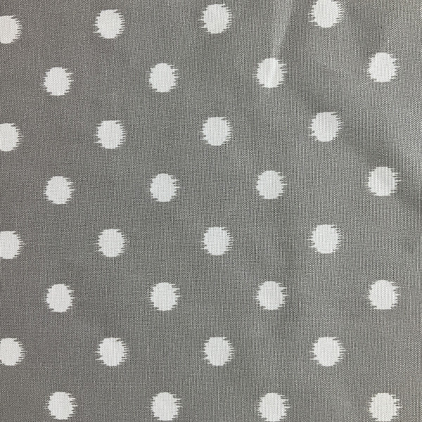 Premier Prints Indoor/Outdoor Ikat Dots Grey | Medium Weight Outdoor Fabric | Home Decor Fabric | 54" Wide