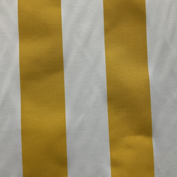 Premier Prints Indoor/Outdoor Vertical Stripe Citrus Yellow | Medium Weight Outdoor Fabric | Home Decor Fabric | 54" Wide