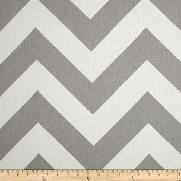 Premier Prints Zippy Chevron Twill Storm | Lightweight Twill Fabric | Home Decor Fabric | 56" Wide