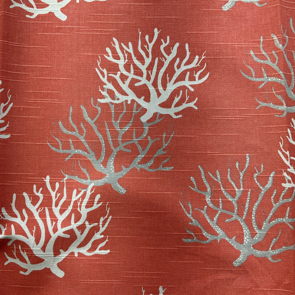 Premier Prints Isadella Coral Slub Salmon | Medium Weight Duck Fabric | Home Decor Fabric | 54" Wide