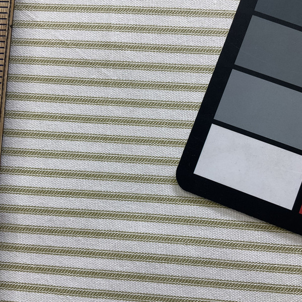 Vertical Ticking Stripe Cotton Duck Sage | Medium Weight Duck Fabric | Home Decor Fabric | 54" Wide