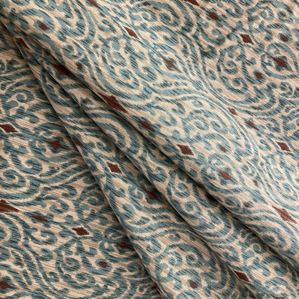 Waverly Sri Lanka Ikat Driftwood | Medium Weight Duck Fabric | Home Decor Fabric | 54" Wide