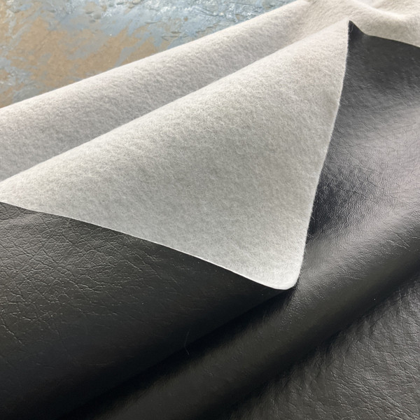 Faux Leather Buffalo Black | Heavyweight Faux Leather Fabric | Home Decor Fabric | 54" Wide
